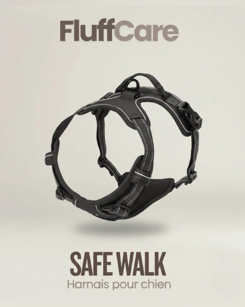 Harnais SafeWalk™ – Confort & Sécurité pour Chien FluffCare